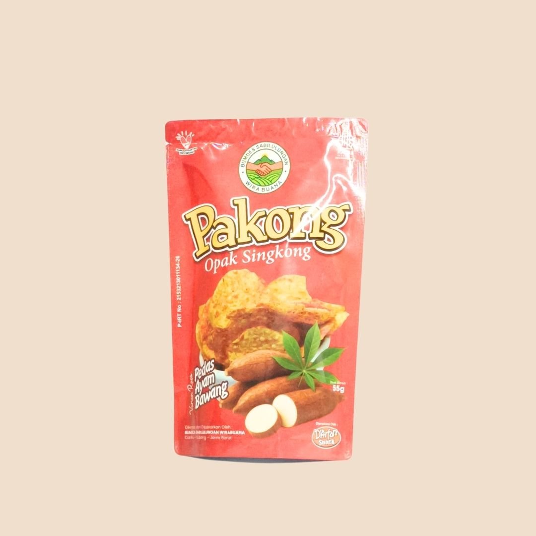 Opak Singkong Ayam Bawang 55gr PAKONG